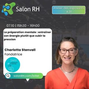 Poster with information regarding Charlotta Stenvall in Salon RH