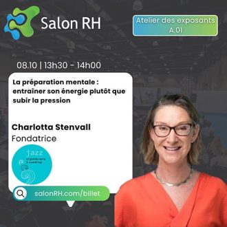 Poster with information regarding Charlotta Stenvall in Salon RH