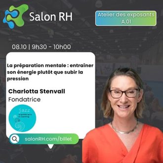 Poster with information regarding Charlotta Stenvall in Salon RH